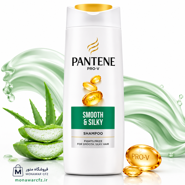 شامپو پنتن Smooth And Silky حجم 390 میلی لیتر