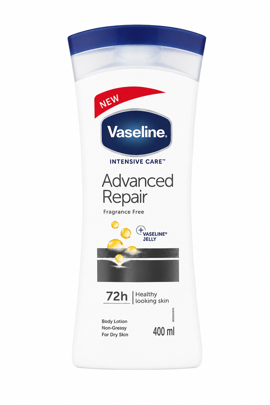 لوسیون بدن وازلین Advanced Repair حجم 400 میلی لیتر مناسب پوست خشک و خیلی خشک | فروشگاه منور