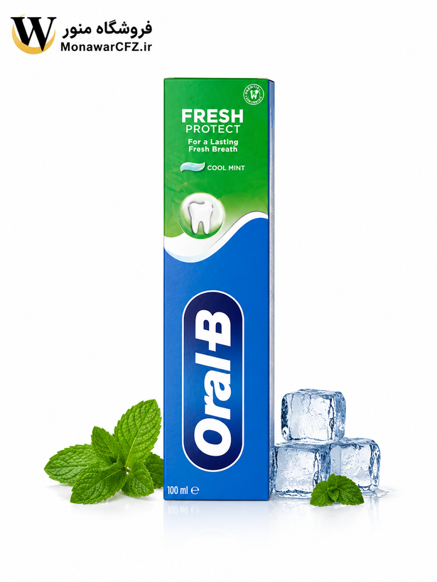 خمیردندان اورال بی Fresh Protect حجم 100 میلی لیتر | فروشگاه منور
